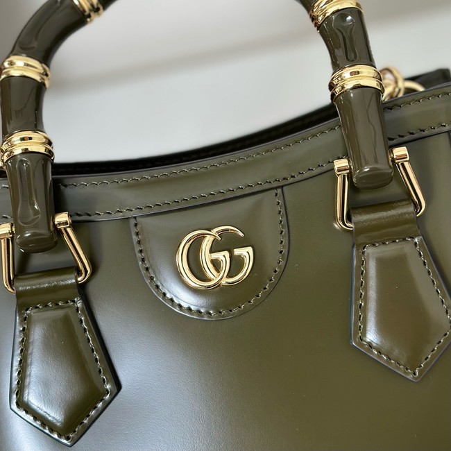Gucci Diana small tote bag 832936 dark green