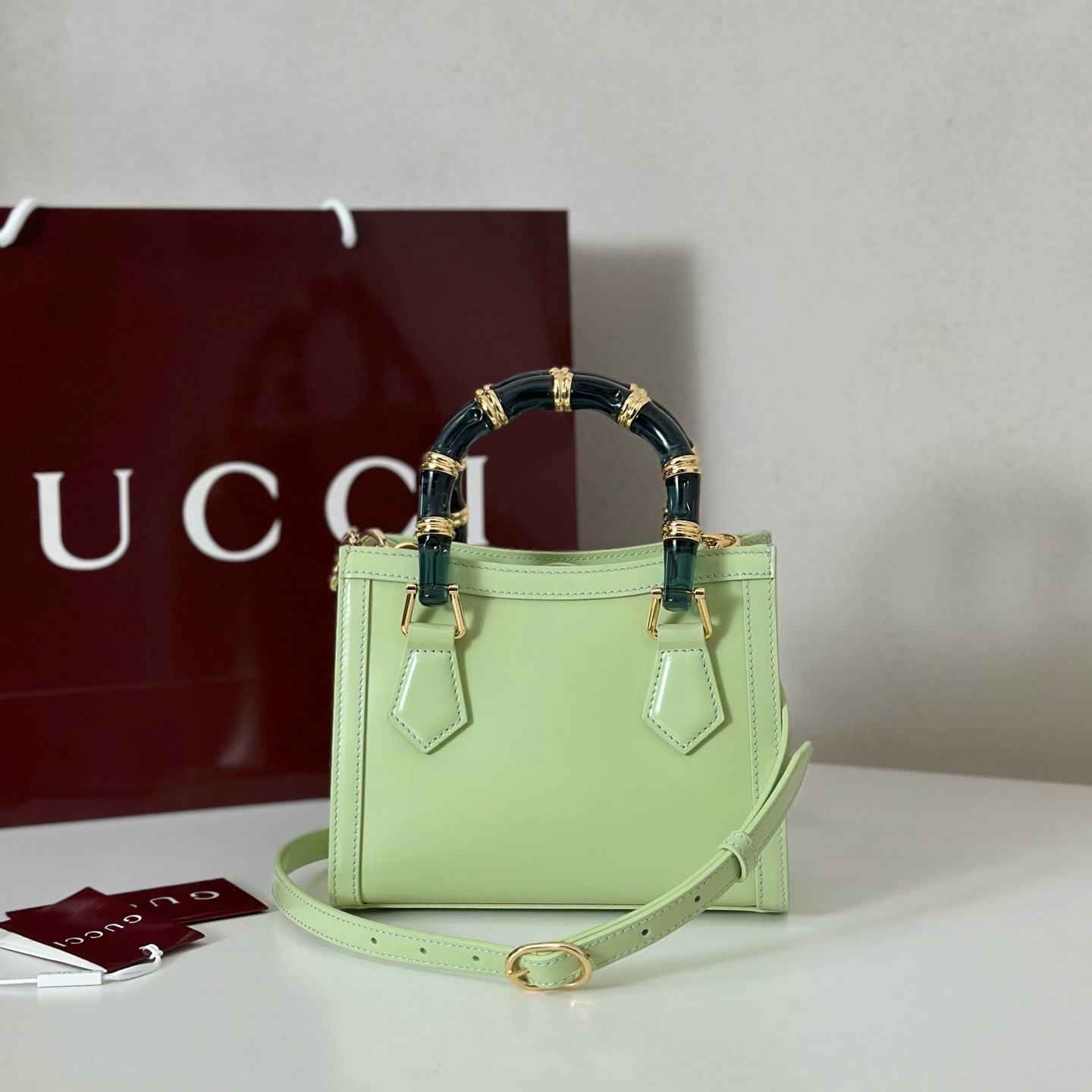 Gucci Diana small tote bag 832936 green