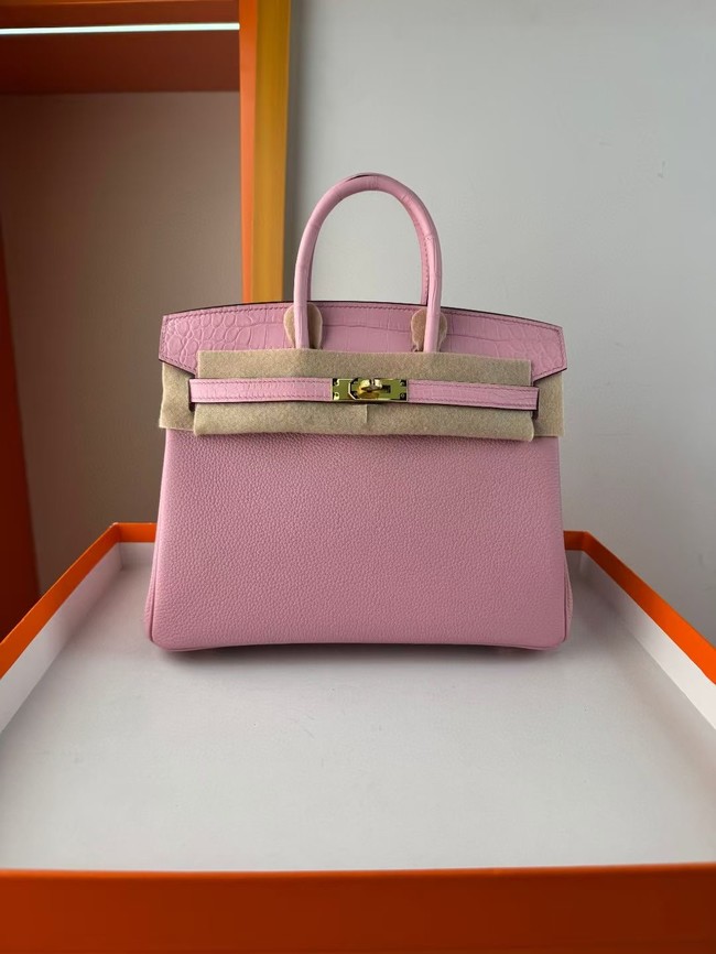 Hermes Birkin Bag Leather Nile crocodile&togo HBK2530-10