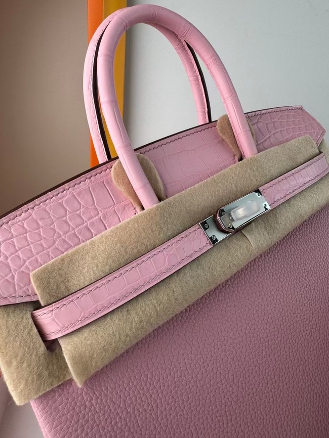 Hermes Birkin Bag Leather Nile crocodile&togo HBK2530-11