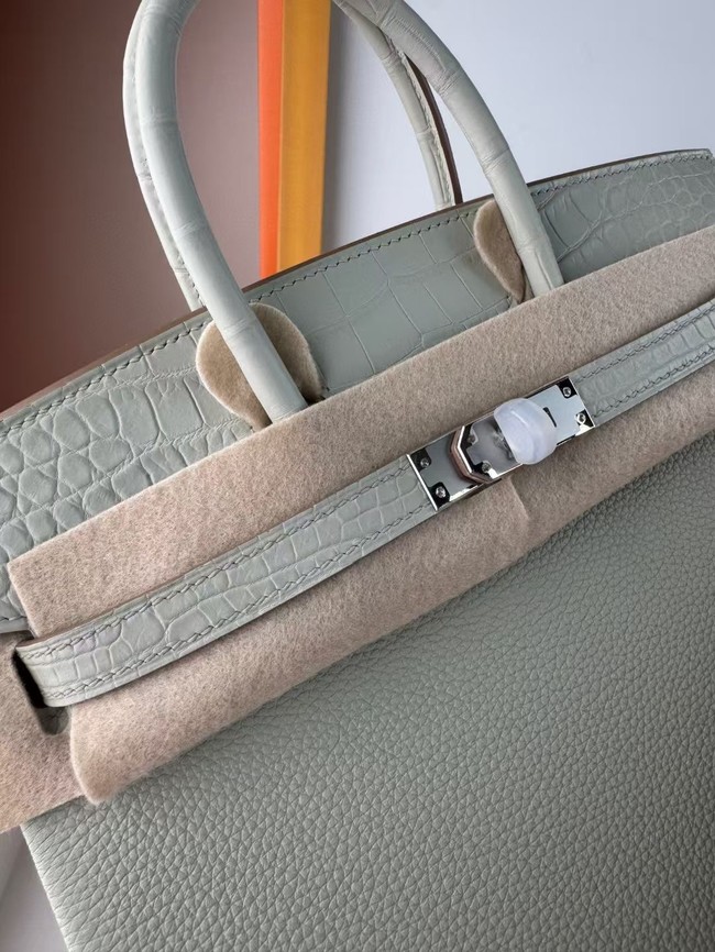 Hermes Birkin Bag Leather Nile crocodile&togo HBK2530-12