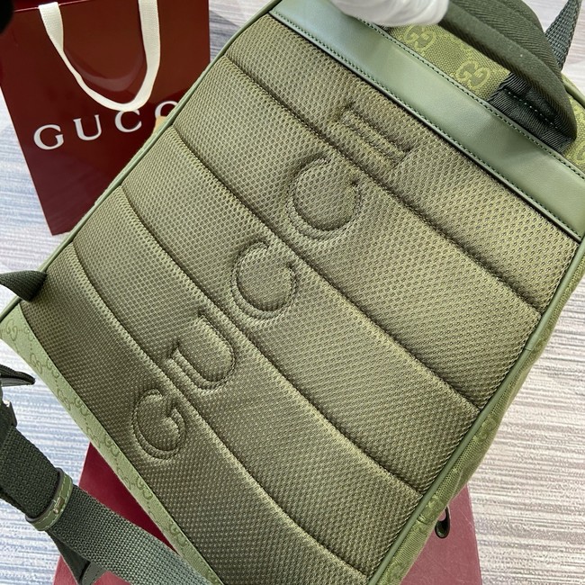 GUCCI GG canvas medium backpack 834464 Forest green