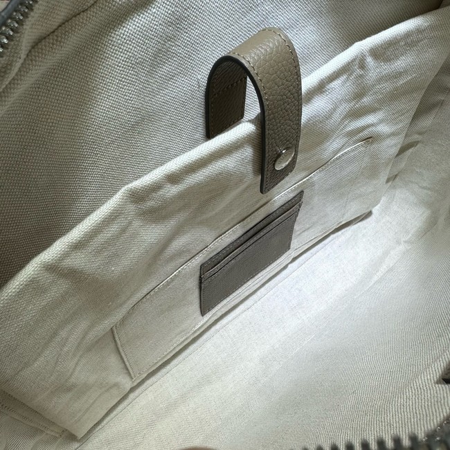 Gucci Jumbo GG Leather Briefcase 658573  gray