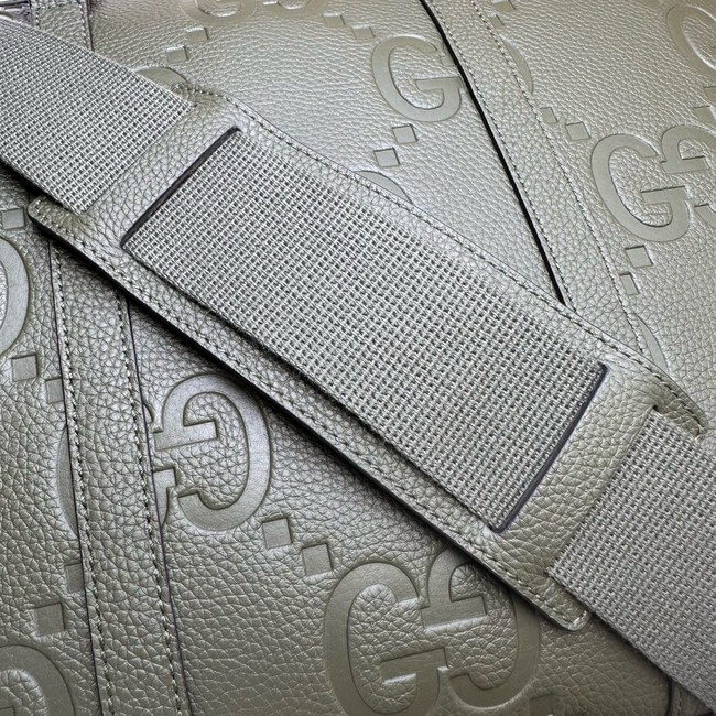 Gucci Jumbo GG Leather Briefcase 658573 green