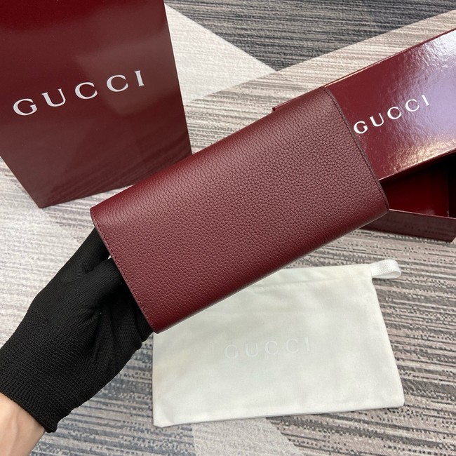 Gucci Softbit continental wallet 828147 Rosso Ancora red