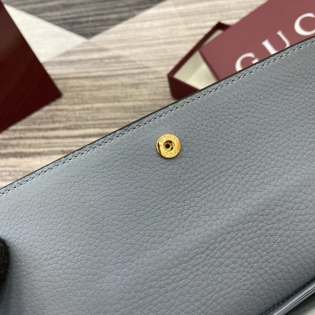 Gucci Softbit continental wallet 828147 light blue