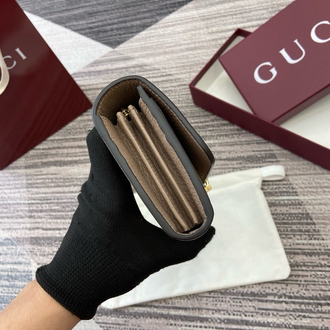 Gucci Softbit continental wallet 828147 gray