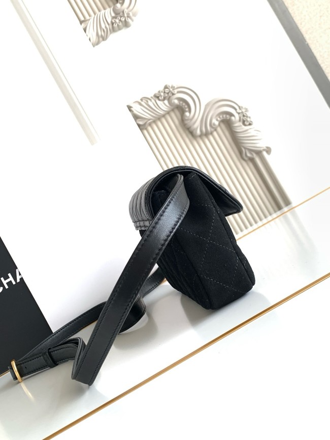 Chanel MINI FLAP BAG AS4677 BLACK