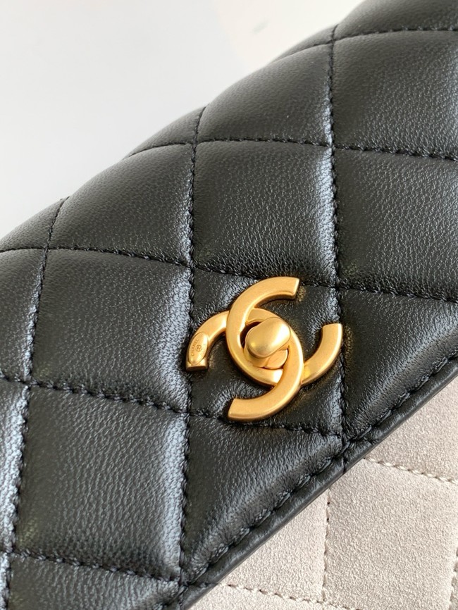 Chanel MINI FLAP BAG AS4677 GRAY