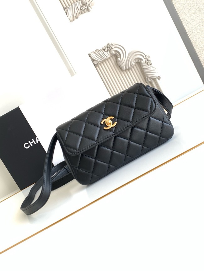 Chanel MINI FLAP BAG AS4677A BLACK