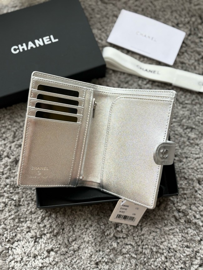 Chanel Passport Holder 96066 Silver