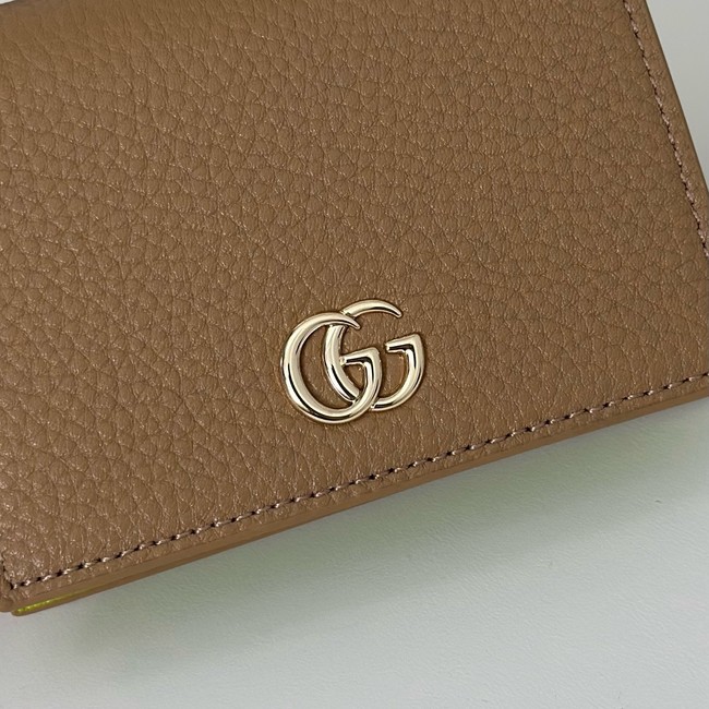 Gucci Bi-color GG Marmont small wallet 456126 Variation beige
