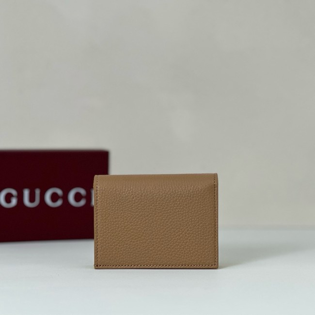 Gucci Bi-color GG Marmont small wallet 456126 Variation beige