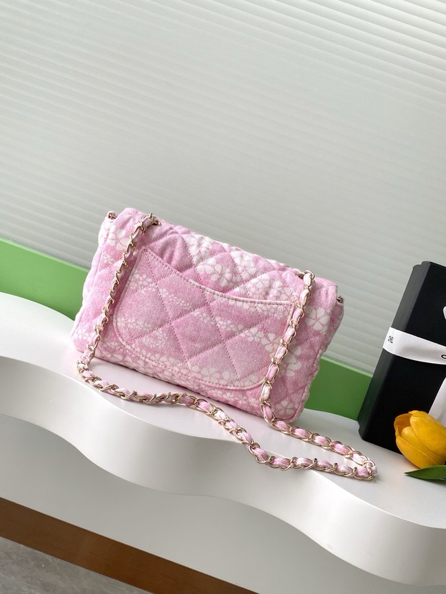 Chanel Flap Bag AS5454 Light Pink & White