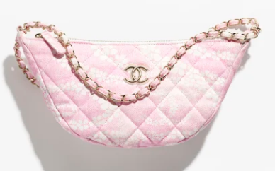 Chanel Large Hobo Bag AS5431 Light Pink & White