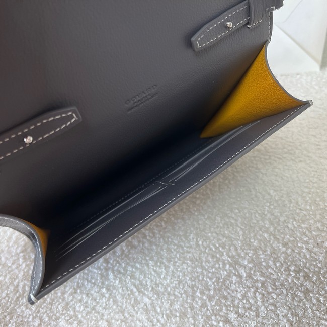 Goyard Calfskin Leather Shoulder Bag 55698 dark blue