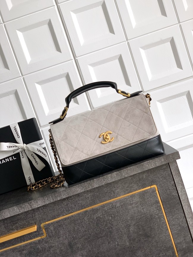 CHANEL Shopping Bag 5598 Black&gray