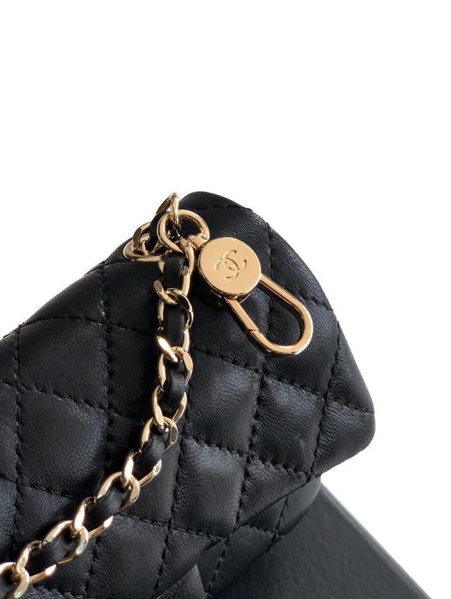Chanel Classic Mini Bag with hook AP4760 black