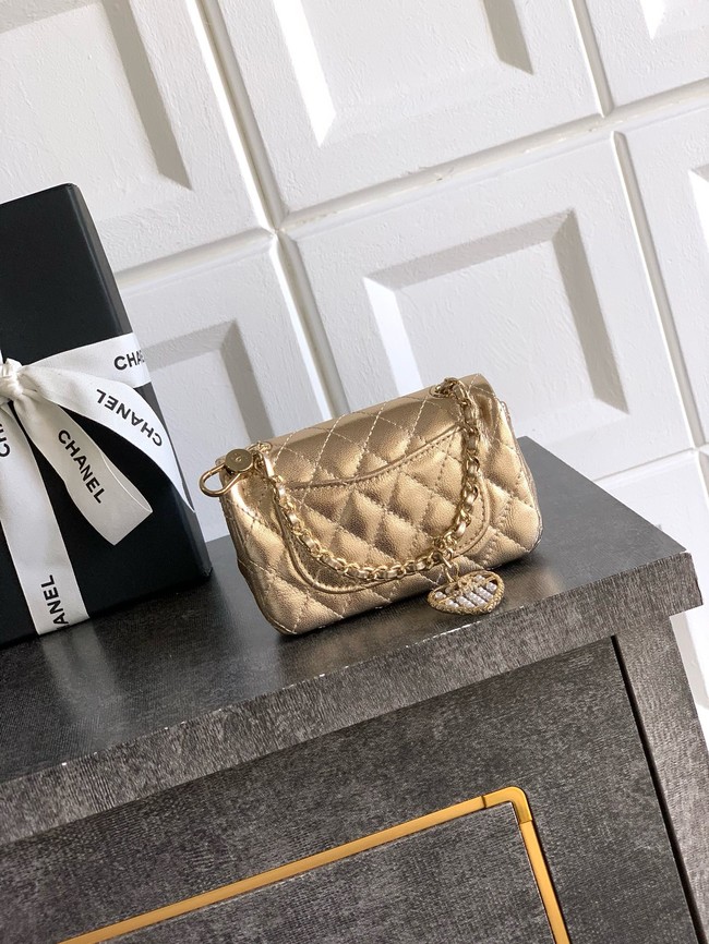Chanel Classic Mini Bag with hook AP4760 gold