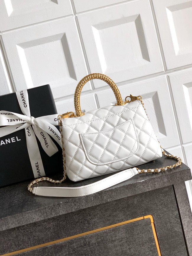 Chanel FLAP BAG WITH TOP HANDLE 92990-17