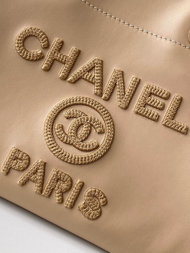 Chanel LARGE SHOPPING BAG Sheepskin A66941 Apricot
