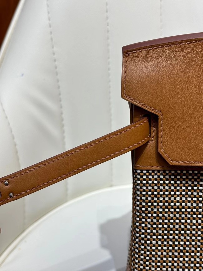 Hermes Birkin Bag togo Leather&Canvas 77886-4