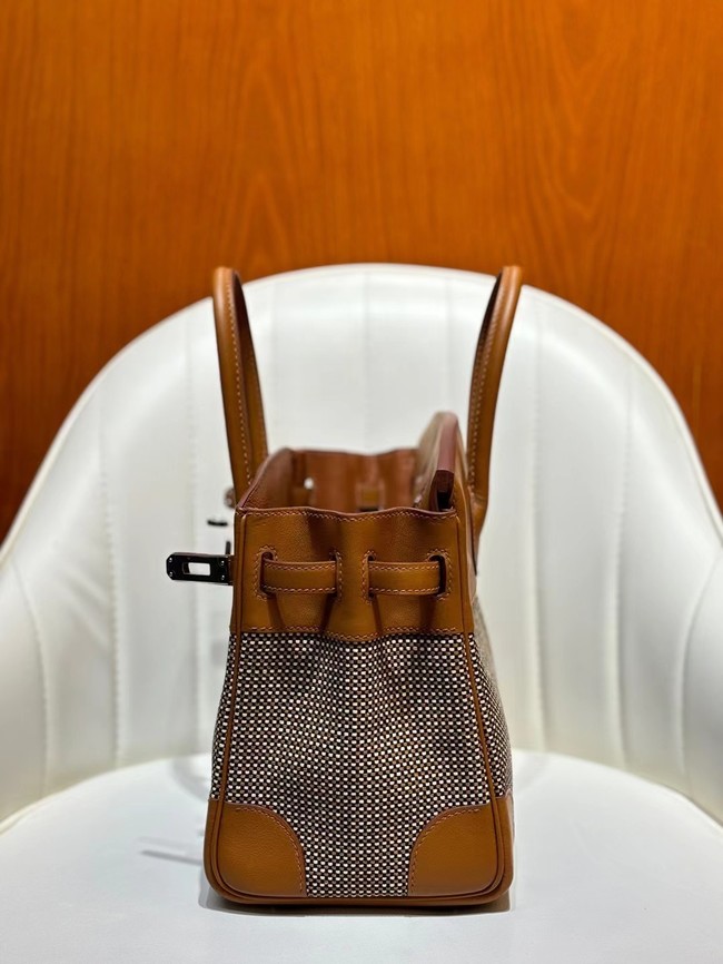 Hermes Birkin Bag togo Leather&Canvas 77886-4