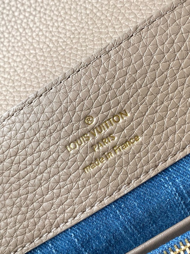 Louis Vuitton Capucines BB M12947 gray&Denim Blue
