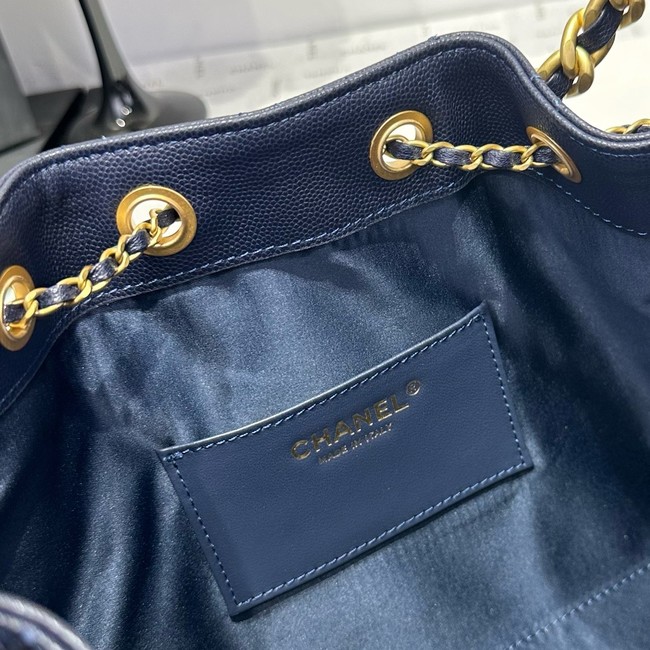 CHANEL 25 SMALL HANDBAG AS5293 dark blue