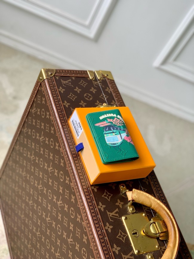 Louis Vuitton NEW Pocket Organizer M25973 Green