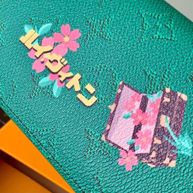 Louis Vuitton Brazza Wallet M25985 green