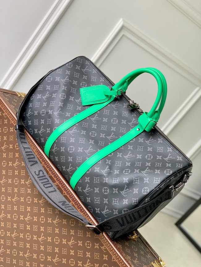 Louis Vuitton Keepall Bandouliere 50 M14122 black&orange