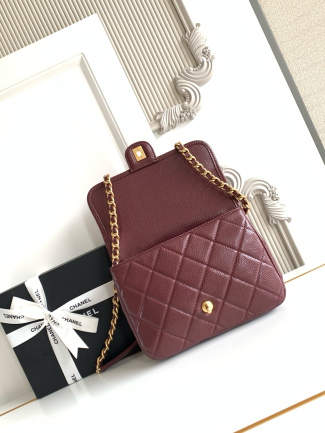 CHANEL Flap Bag AP5347 burgundy