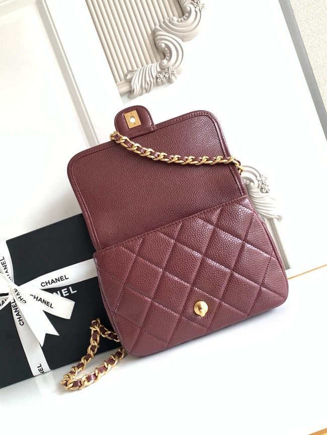 CHANEL Mini Flap Bag AP5147 burgundy