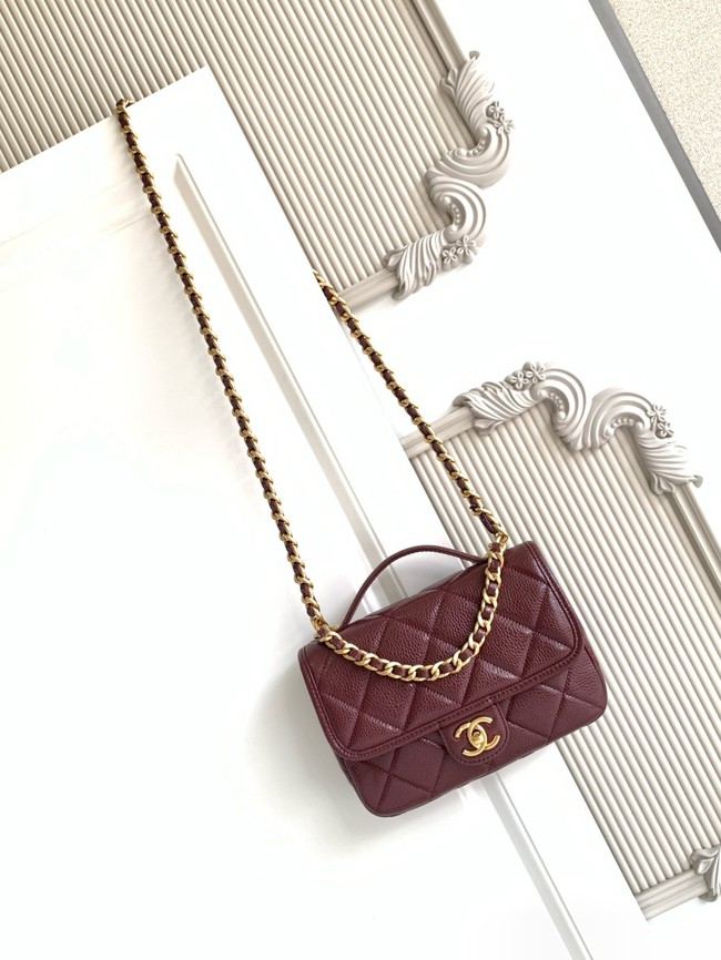CHANEL Mini Flap Bag AP5147 burgundy