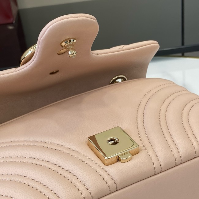 Gucci GG Marmont small shoulder bag 837280 Pale pink