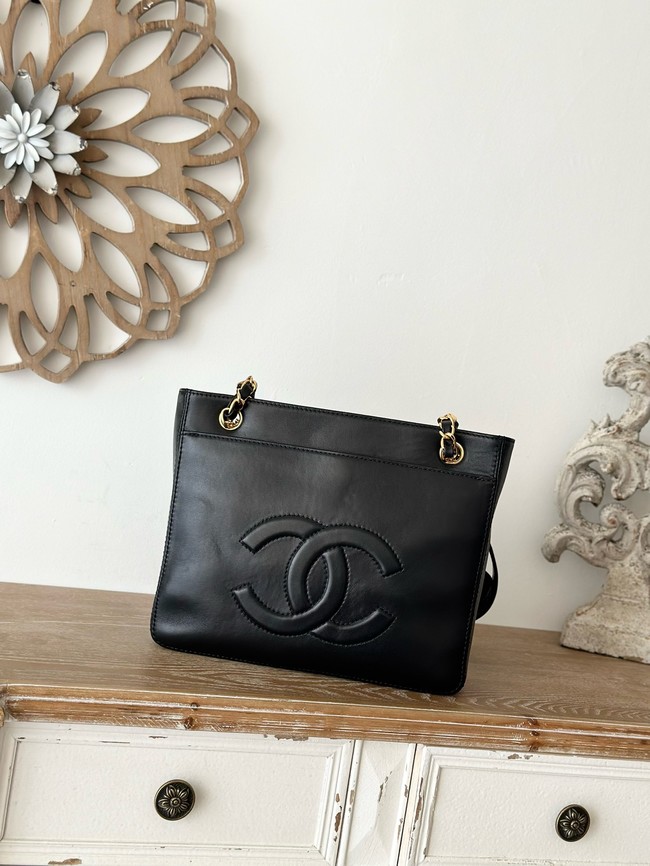 Chanel Small Sheepskin Shoulder Bag A2214 black