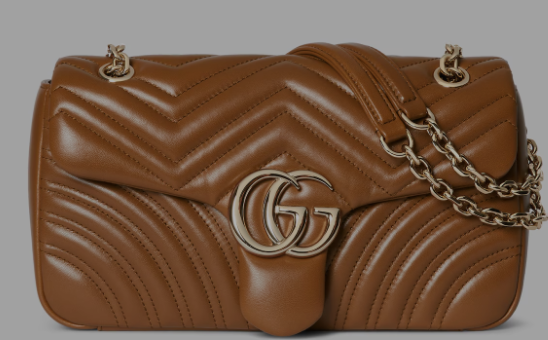 Gucci GG Marmont medium shoulder bag 837267 Brown