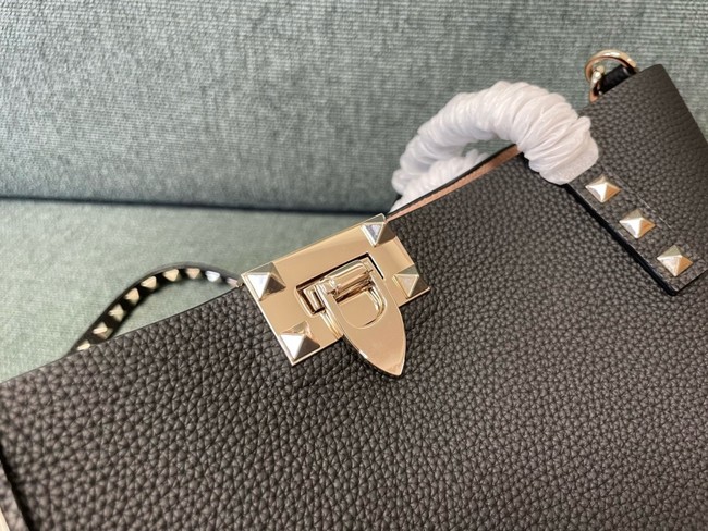 VALENTINO VLOGO calfskin Shoulder Bag 0001 dark brown