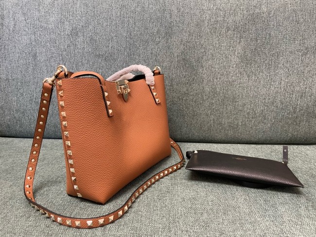 VALENTINO VLOGO calfskin Shoulder Bag 0001 tan