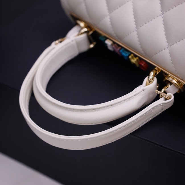 CHANEL mini Flap Bag With Top Handle 4654-3