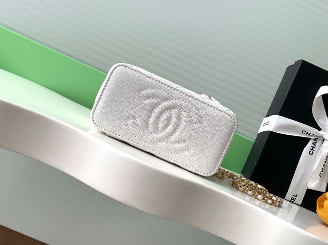 CHANEL Classic Small Vanity with Chain AP4799 white