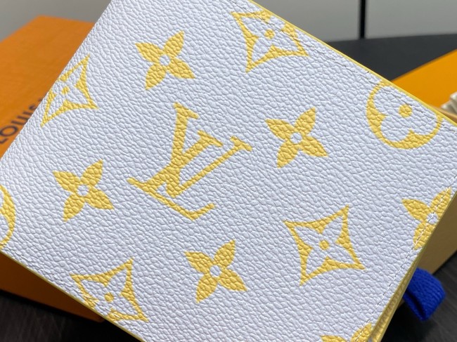 Louis Vuitton Multiple Wallet M14694 White&Yellow