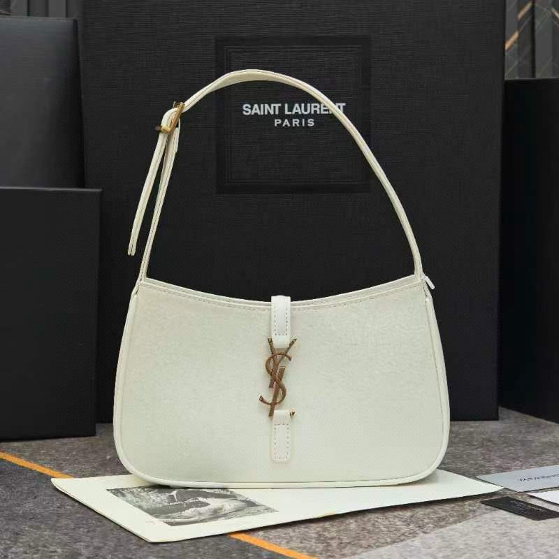 Yves Saint Laurent Original Leather Mini Shoulder Bag LE5A7 White