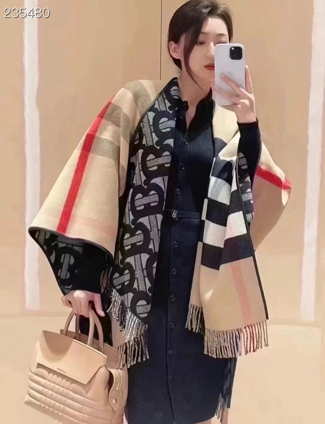 Burberry Cape Double-sided cashmere B35911