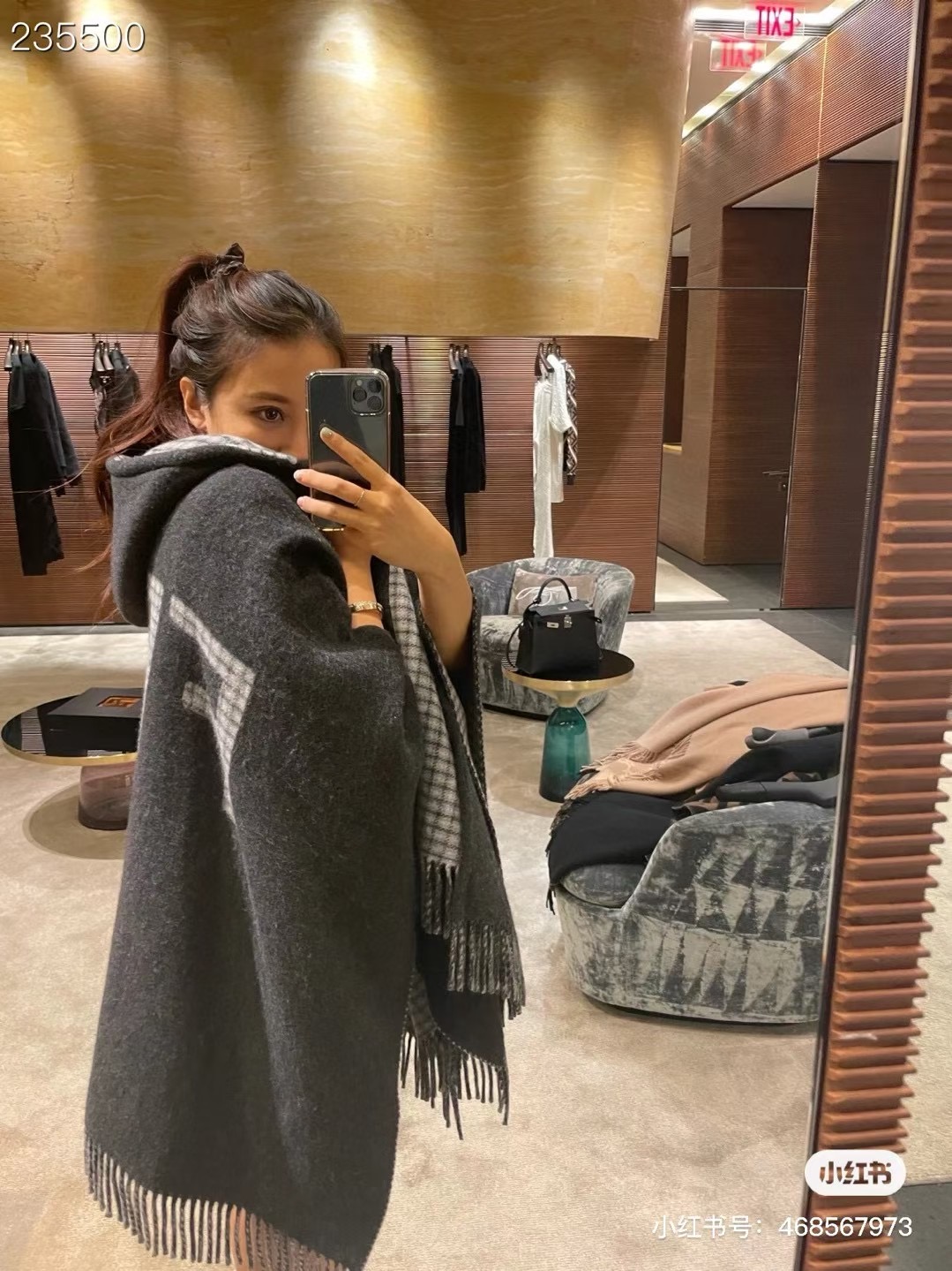 Fendi Cape Double-sided cashmere FDC35920