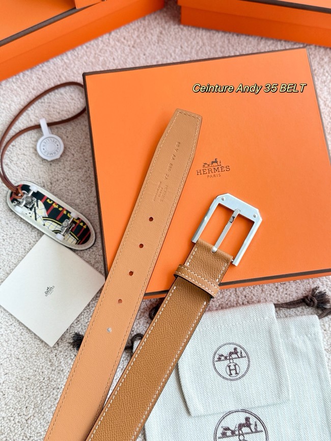 Hermes Epsom calfskin leather belt 66026