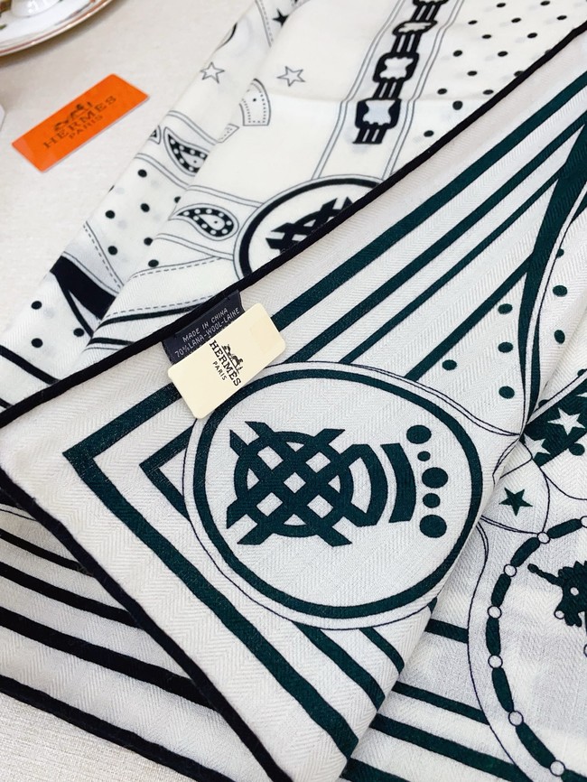 Hermes Square Scarf Silk Jacquard XT274