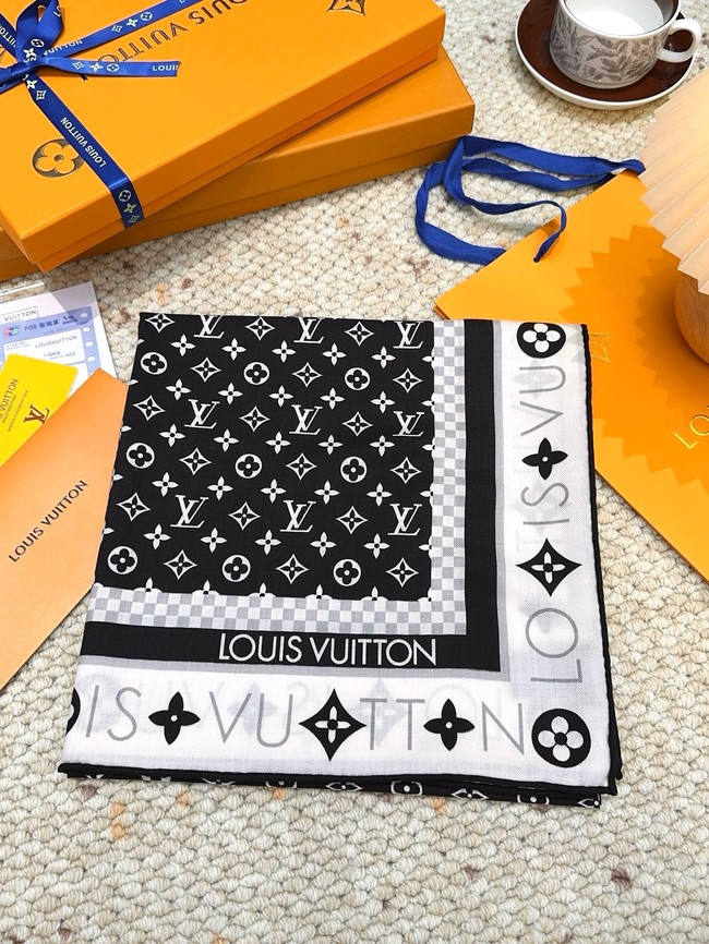 Louis Vuitton Square Scarf Silk Jacquard XT266