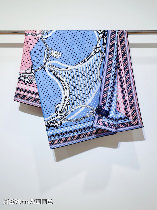 Louis Vuitton Square Scarf Silk Jacquard XT276